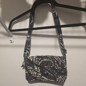 Vera Bradley Hipster Crossbody Bag - "Paisley Noir" Quilted Cotton Fall 2013